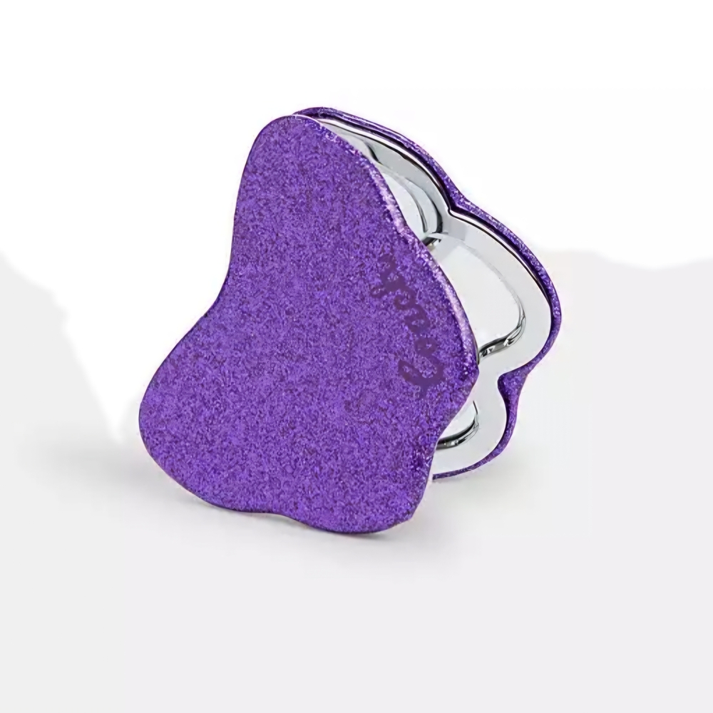 Coach Purple Glitter Compact Mirror. NWT